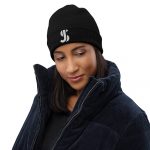 JS Logo Organic Ribbed Beanie