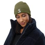 JS Logo Organic Ribbed Beanie