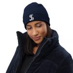JS Logo Organic Ribbed Beanie